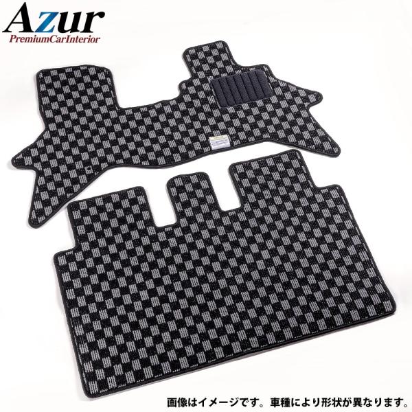 Azur フロアマット チェック柄 グレー ワゴンR MH85S R02.01-