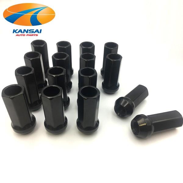 クロモリレーシングナット 六角貫通タイプ 17HEX 48mm ロング P1.5 P1.25 16本...