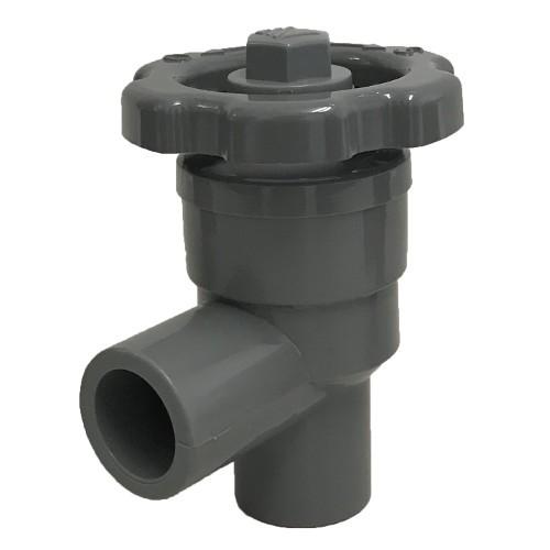 バルブ ブロワ 微調整用エアーバルブ Ｌ型 13A (灰) 風量調整 関西化工