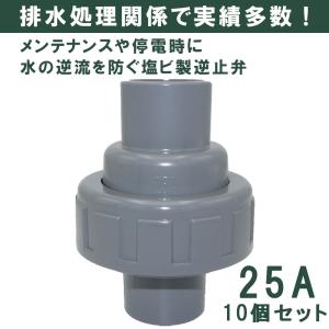 関西化工 逆止弁 ポンプ チャッキ弁 逆流防止 コンパクトスウィングチェックバルブ 25A 10個セット｜kansaikako