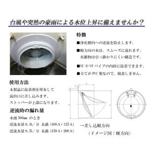 関西化工 ゲリラ豪雨 逆流 排管 逆流防止弁 ...の詳細画像3