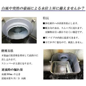 関西化工 ゲリラ豪雨 逆流 排管 逆流防止弁 ...の詳細画像2