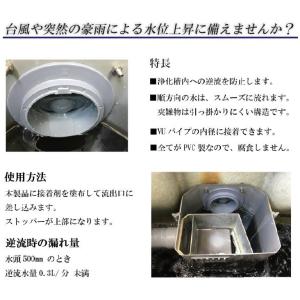 関西化工 ゲリラ豪雨 逆流 排管 逆流防止弁 ...の詳細画像2