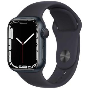 Apple Watch Series 7（GPSモデル）- 41mmミッドナイトアルミニウムケースとミッドナイトスポーツバンド - レギュラー MKMX3J/A