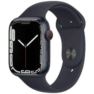 Apple Watch Series 7（GPS+Cellularモデル）- 45mmミッドナイトアルミニウムケースとミッドナイトスポーツバンド - レギュラー MKJP3J/A｜kantanshop