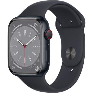 Apple Watch Series 8  GPS ＋ Cellularモデル - 45mmミッドナイトアルミニウムケースとミッドナイトスポーツバンド - レギュラー MNK43J/A