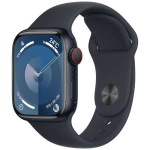 Apple Watch Series 9 GPS + Cellularモデル - 41mmミッドナイトアルミニウムケースとミッドナイトスポーツバンド - S/M MRHR3J/A｜kantanshop