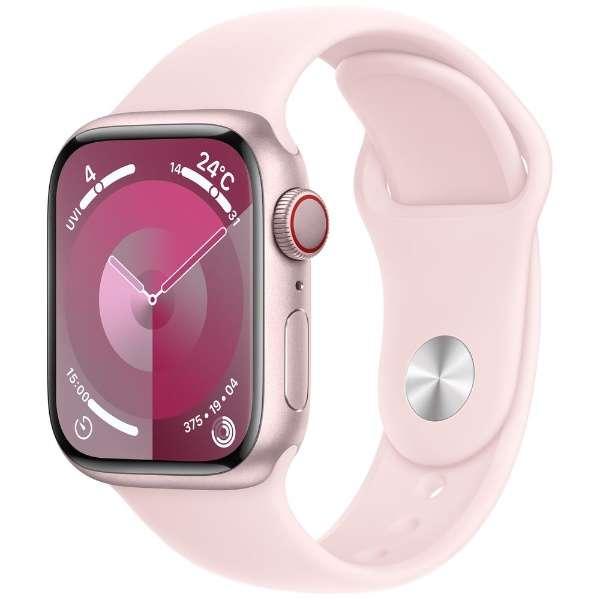Apple Watch Series 9 GPS + Cellularモデル - 41mmピンクアル...