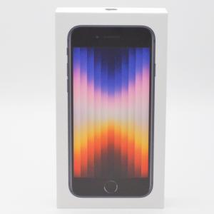 Apple　アップル　A2782 MMYF3J/A　iPhoneSE(第3世代) 128GB　ミッドナイト　ブラック　黒　4.7インチ　IOS17　スマートフォン　携帯電話　【中古】｜kanteikyoku-morioka