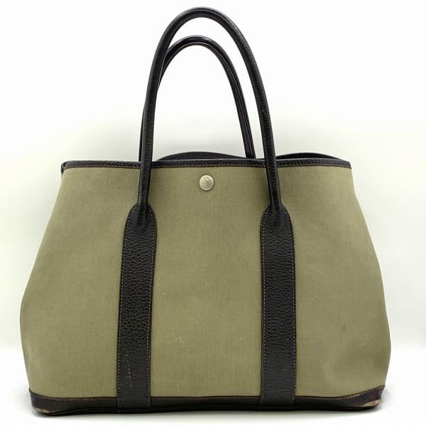 HERMES エルメス ガーデンパーティPM □F刻印 ハンドバッグ トートバッグ レディース