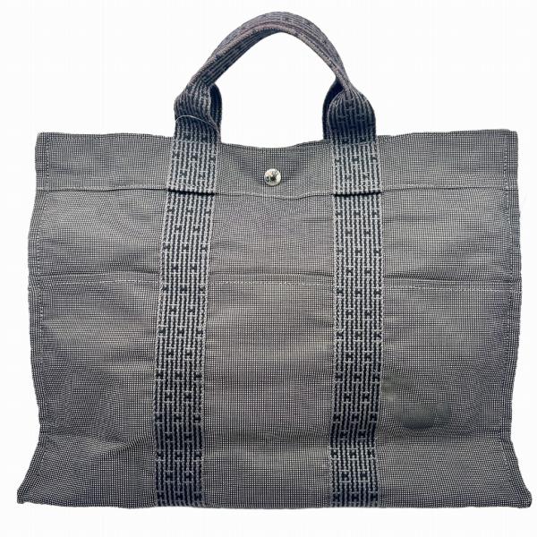 HERMES エルメス エールラインMM ハンドバッグ グレー ビジネスバッグ 【中古】