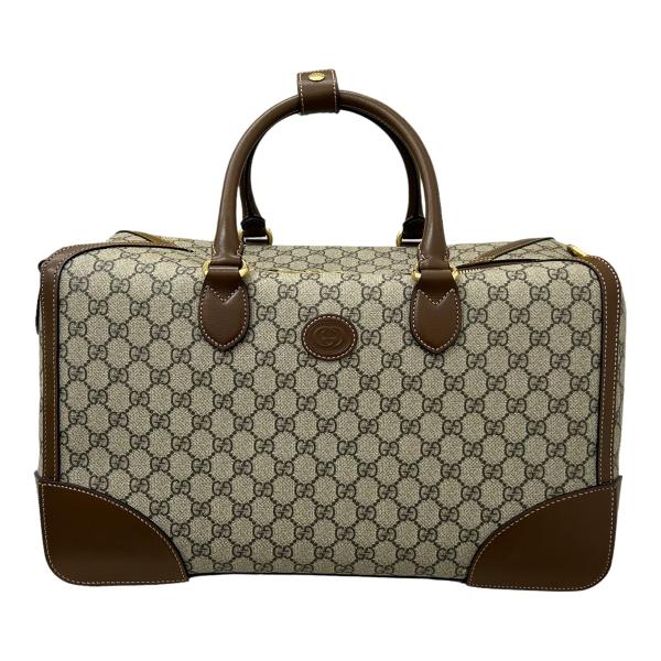 GUCCI グッチ 696014 インターロッキングG 2WAYダッフルバッグ ボストンバッグ ショ...