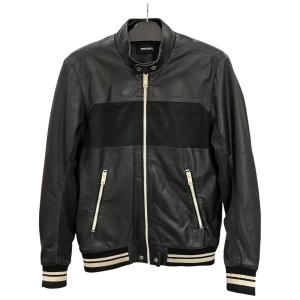 DIESEL（ディーゼル） 襟レザー切替 ベロア ボンバージャケット