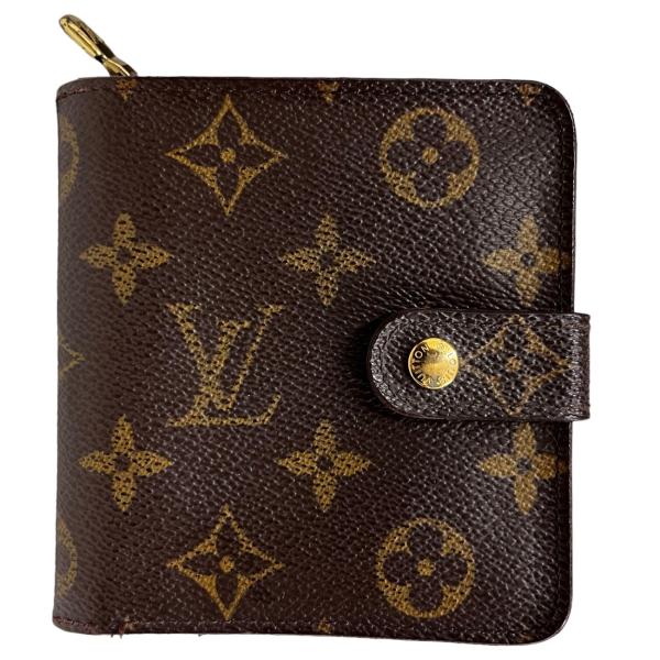 LOUIS VUITTON ルイ ヴィトン M61667 モノグラム コンパクトジップ 二つ折り財布...