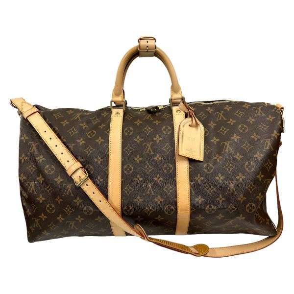 LOUIS VUITTON M41414 キーポル55バンドリエール レザー ブラウン系 ボストンバ...