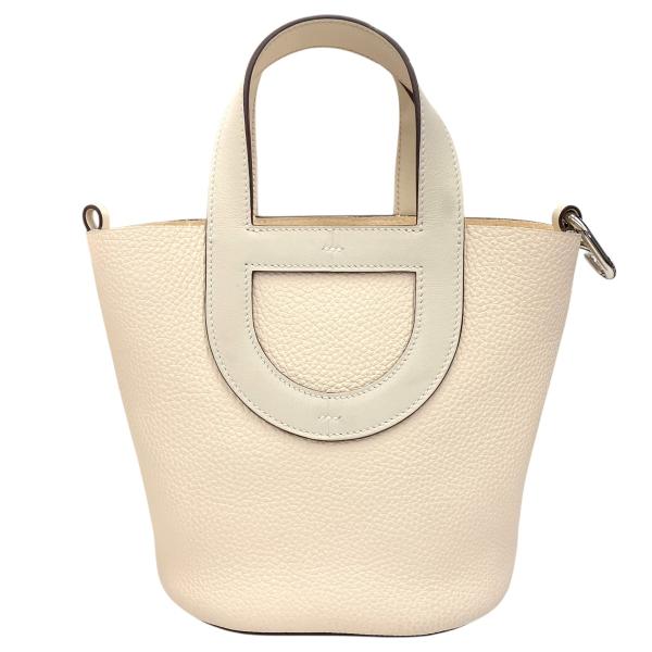 HERMES エルメス インザループ 18 トリヨンクレマンス B刻印 シルバー金具 ナタ ハンドバ...