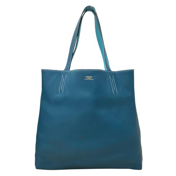 HERMES エルメス ドゥブルセンス45 トリヨンクレマンス スイフト □R刻印 ブルー 水色 リ...