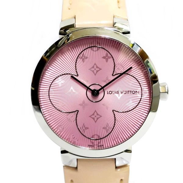 LOUIS VUITTON ルイヴィトン Q1G08 タンブール クォーツ レディース 腕時計【代引...