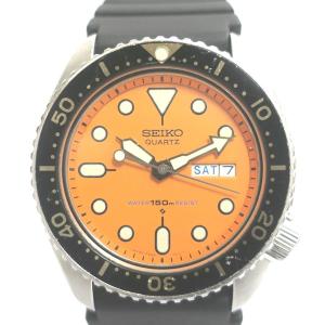 SEIKO　セイコー　7548-700C　オレンジダイバー　クォーツ　腕時計　※社外ベルト【送料無料】中古品 used AB｜kanteikyokukounan