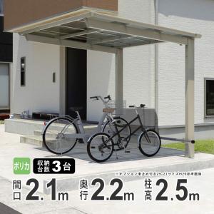 サイクルポート 自転車置き場 サイクルハウス 屋根 三協アルミ DIY セルフィ ミニ 2221 H25 22-21｜kantoh-house