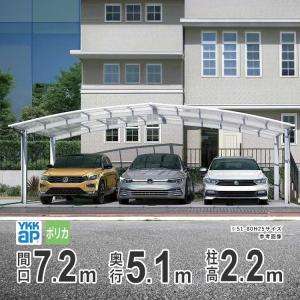 YKK AP カーポート 3台用 アルミカーポート 駐車場 車庫 YKK
