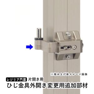 門扉 三協アルミ 両開き/親子開き用 外開き部品 ひじ金具外開き変更用 