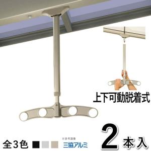 YKK 吊り下げ式上下可動干し（AKMMT2）　物干し竿　2本　アーム td4560-6090_1.jpg