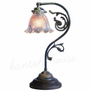 テーブルランプ タッチランプ スズラン・グリーン 2灯 三段調光 タッチ