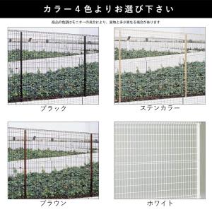 メッシュフェンス 支柱 金具別 シンプルメッシ...の詳細画像2