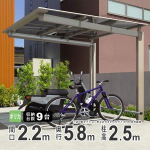 サイクルポート 自転車置き場 三協アルミ DIY サイクルハウス ニューマ