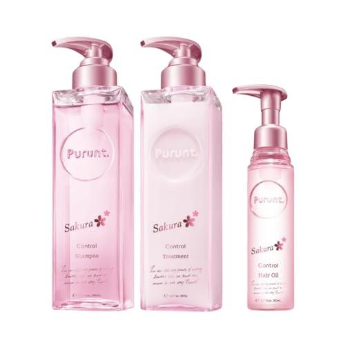 プルント Purunt 限定 桜香調 サクラ コントロール 美容液 シャンプー 380mL &amp;トリー...