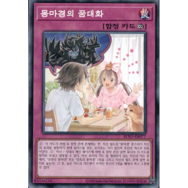 韓国版　遊戯王 夢魔鏡の夢語らい 【ノーマル】BLVO-KR077