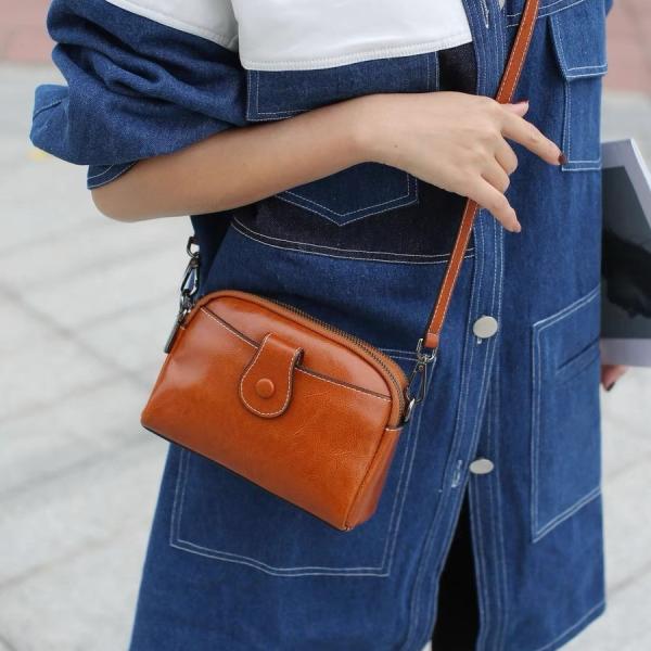 ショルダーバッグ スマホショルダー スマホポシェット 本革 本牛革 スマホポーチ レディース 斜めが...