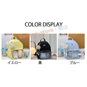 リュック バッグパック 透明窓 レディース バ...の詳細画像1