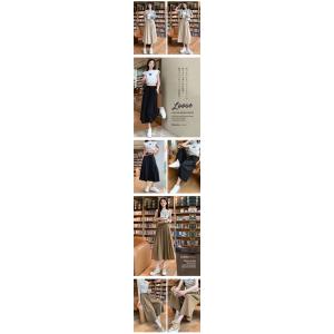 パンツ 七分丈 ガウチョパンツ 冷感 レディー...の詳細画像3