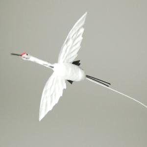 鶴 「つる」 綿製・全長約11cmの詳細画像4