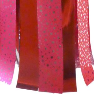 フラワーくす玉吹流し 80cm 1本 赤・桃・...の詳細画像4