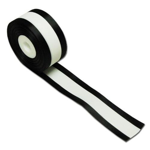 黒白黒リボン　約36mm幅・長さ約30m 　
