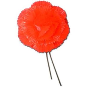 カーネーション(花笠用)プラスチック製 赤色・...の詳細画像4