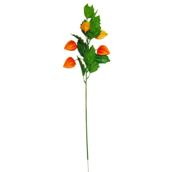 ホオズキスプレイ　【造花】ふっくらほおずきの実付き枝