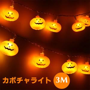 ハロウィン カボチャLED 飾り LEDライト LEDストリングライト 吊り飾り ハロウィーン IP44防水 電池給電式 玄関 屋外 飾り付け ライトのみ かぼち｜kaoru-shop