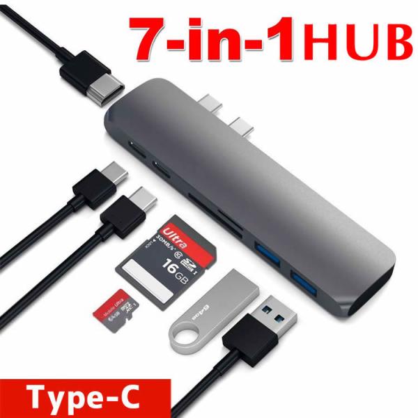 USB TYPE-C マルチハブ 7in1 Type-C to HDMI 変換アダプタ 4K高解像度...