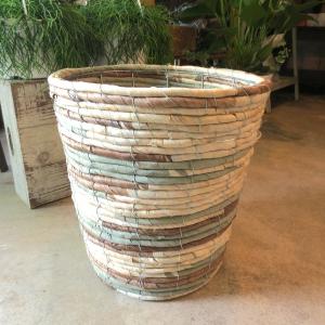 バスケット鉢カバー（迷彩）8号鉢サイズ　観葉植物