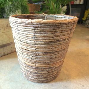 バスケット鉢カバー（ブラウン）8号鉢サイズ　観葉植物