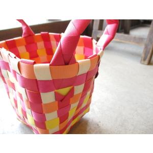 ヘッズ あみこみバッグカラフルレッド-Mサイズ...の詳細画像3
