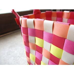 ヘッズ あみこみバッグカラフルレッド-Mサイズ...の詳細画像4