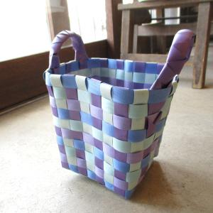 ヘッズ あみこみバッグカラフルパープル-Mサイズ APB-CPM HEADS 鉢カバー 鉢かご 花器 フラワーベース 薫る花 鉢植え 花鉢 鉢花 鉢カゴ フラワーアレンジメント