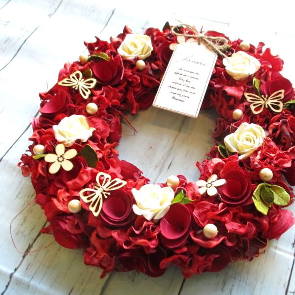 リース バタフライ ナチュラルリース Lサイズ 直径約32cm クリスマスリース 3929-A 薫る...