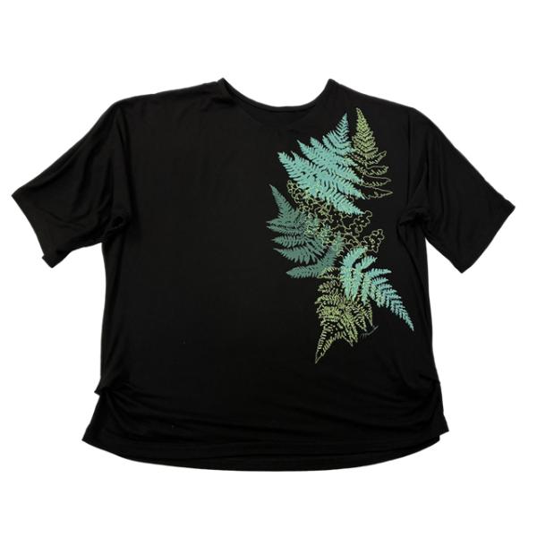 ファーンドルマン レディース5分袖Tシャツ　Maunaloa　BLACK/YCA-6102/KOT2...