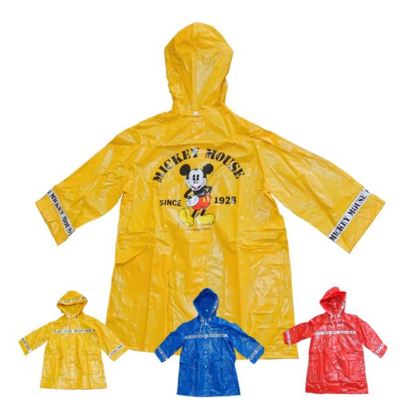 ミッキー レインコート 子供用 雨具 合羽 キッズ レインウェア ディズニーキャラクターPVCレイン...